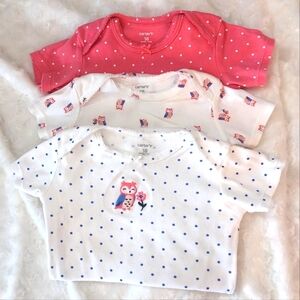 Carter's Baby Owl Short-Sleeve Bodysuit Pack